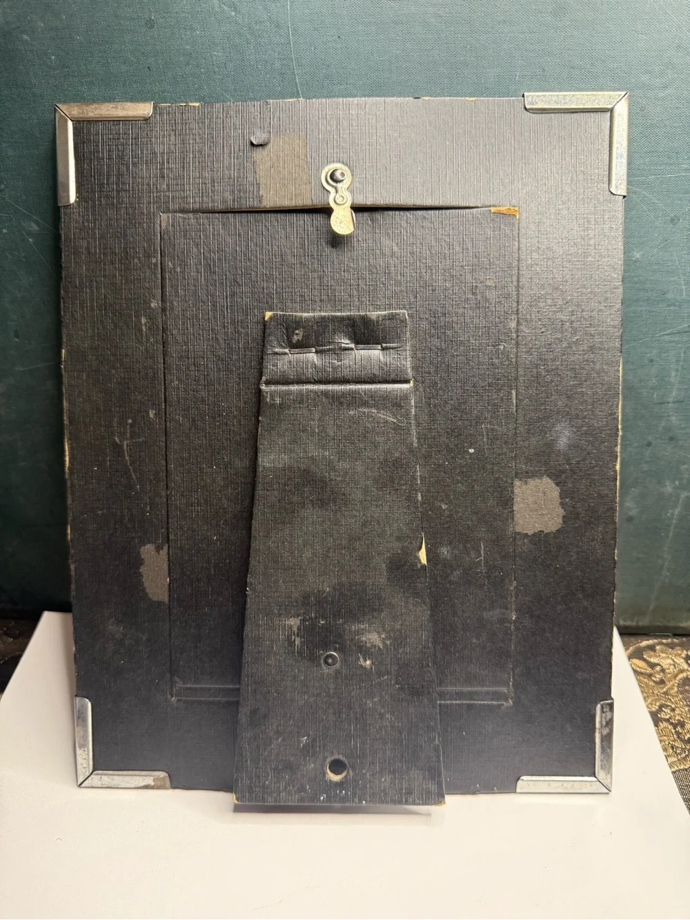 Antique 1897 Niagara Falls Cabinet Cards Framed in Art Deco Standing Frame